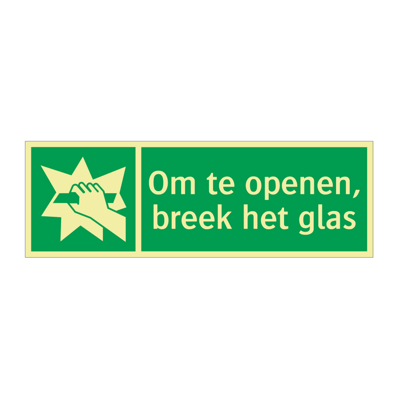 Om te openen, breek het glas & Om te openen, breek het glas & Om te openen, breek het glas