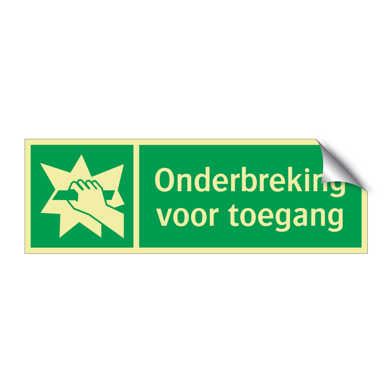 Onderbreking voor toegang & Onderbreking voor toegang & Onderbreking voor toegang