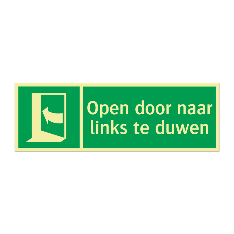 Open door naar links te duwen & Open door naar links te duwen & Open door naar links te duwen