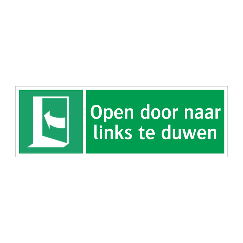 Open door naar links te duwen & Open door naar links te duwen & Open door naar links te duwen