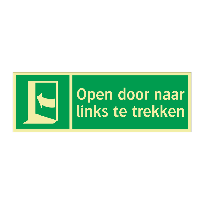 Open door naar links te trekken & Open door naar links te trekken & Open door naar links te trekken