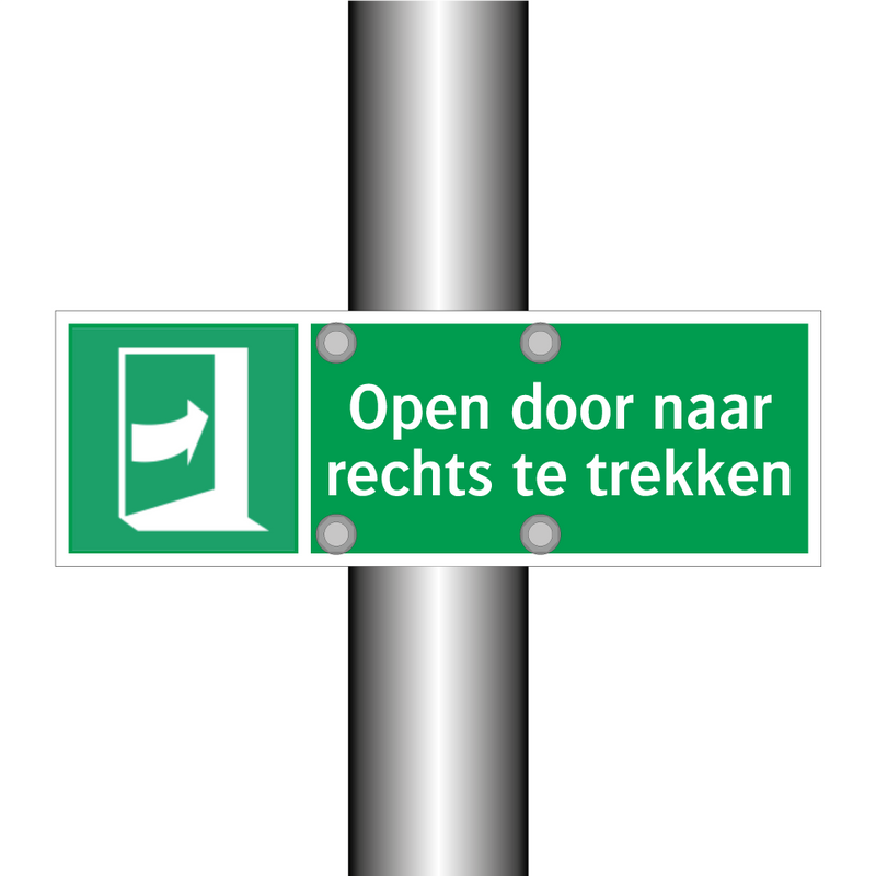 Open door naar rechts te trekken & Open door naar rechts te trekken