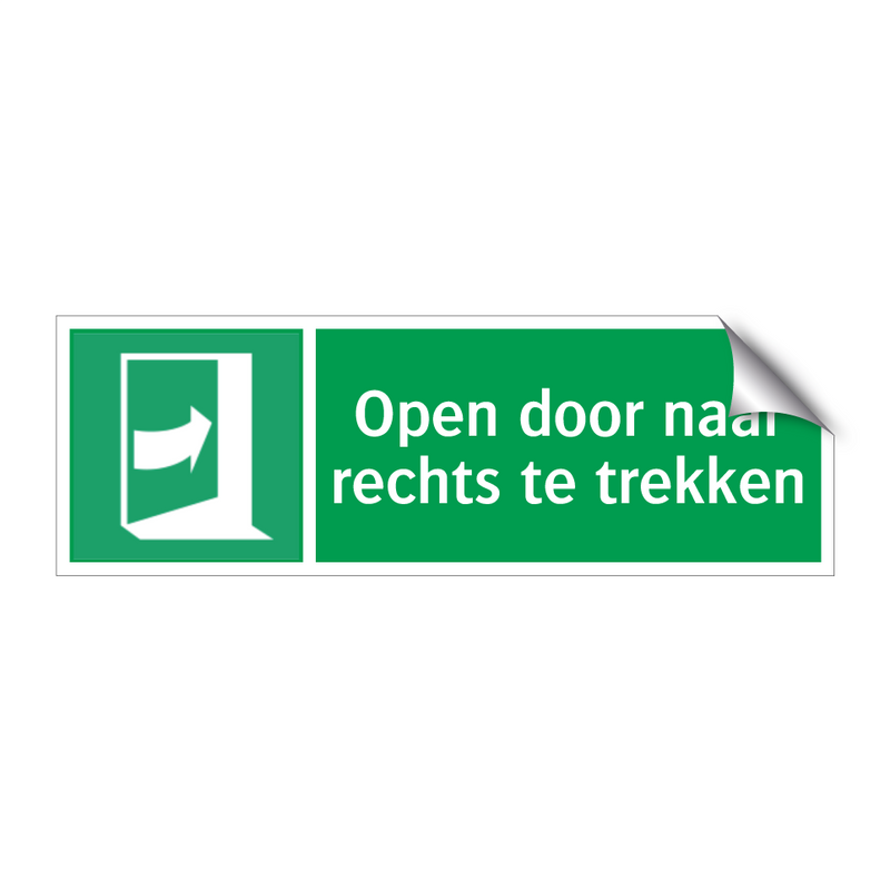 Open door naar rechts te trekken & Open door naar rechts te trekken