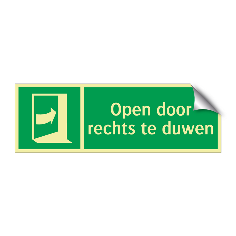 Open door rechts te duwen & Open door rechts te duwen & Open door rechts te duwen