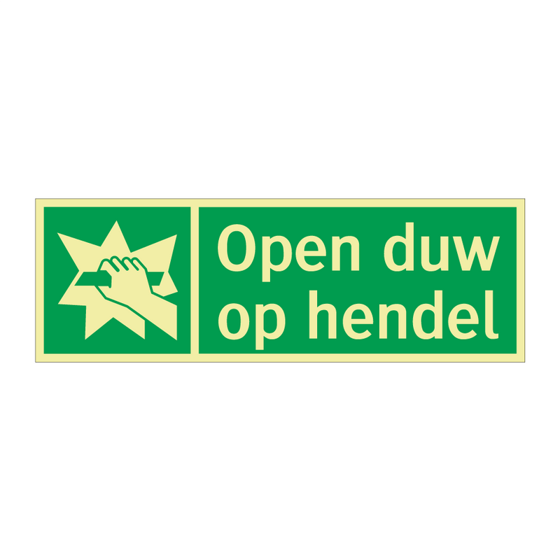 Open duw op hendel & Open duw op hendel & Open duw op hendel & Open duw op hendel