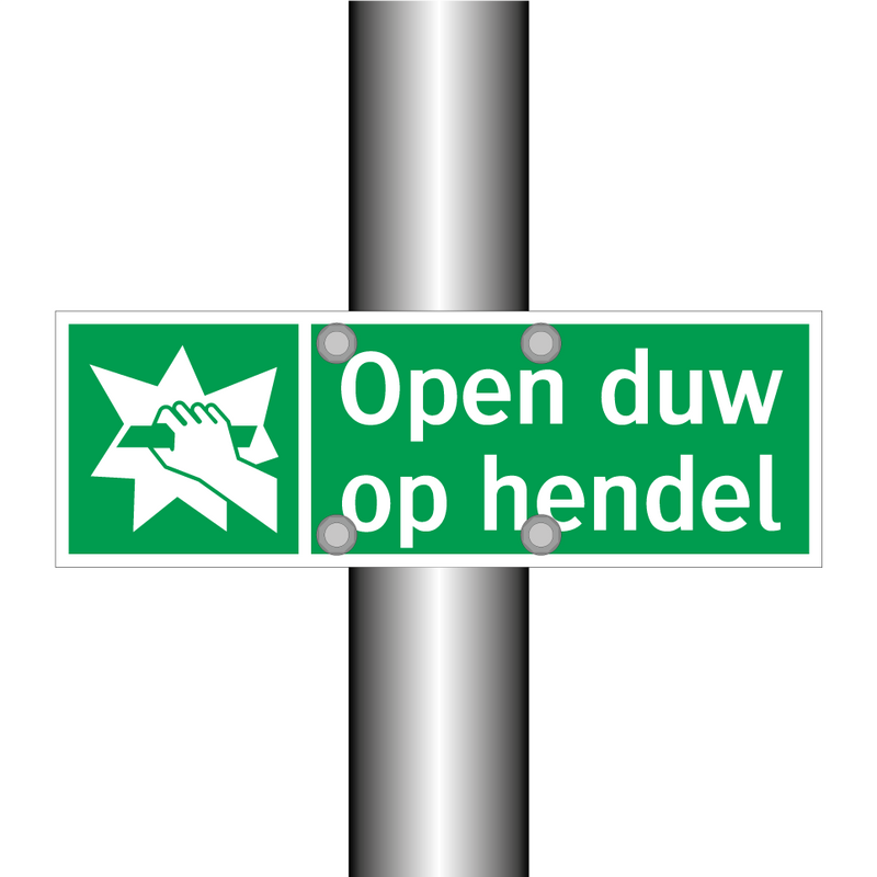 Open duw op hendel & Open duw op hendel & Open duw op hendel