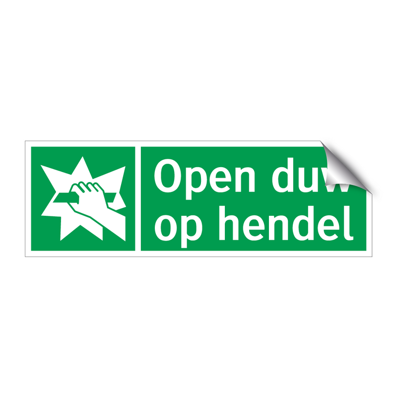 Open duw op hendel & Open duw op hendel & Open duw op hendel & Open duw op hendel