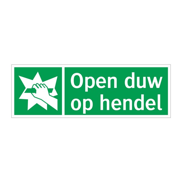 Open duw op hendel & Open duw op hendel & Open duw op hendel & Open duw op hendel