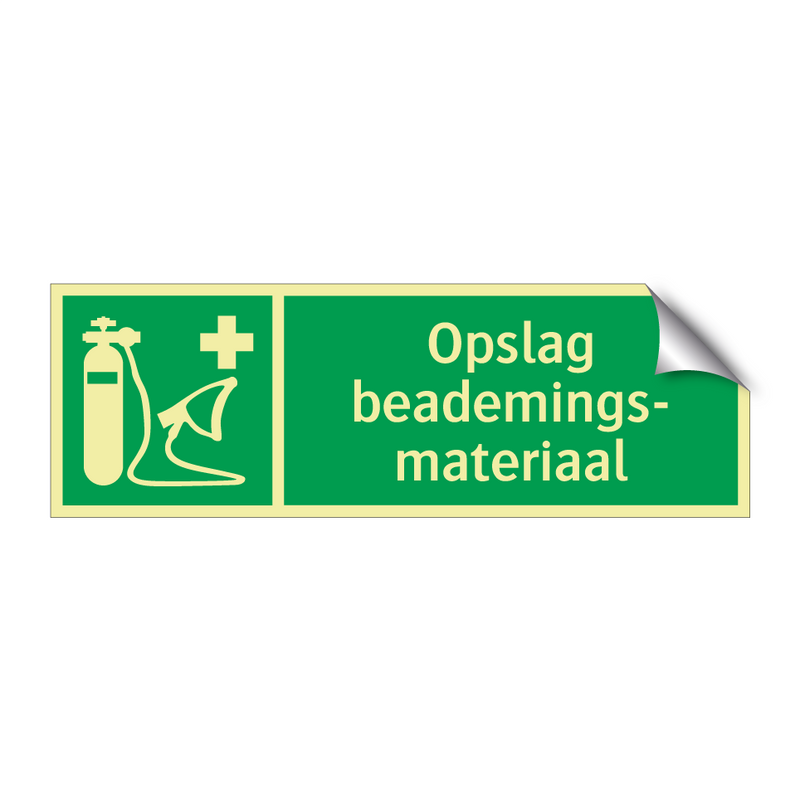 Opslag beademings- materiaal & Opslag beademings- materiaal & Opslag beademings- materiaal