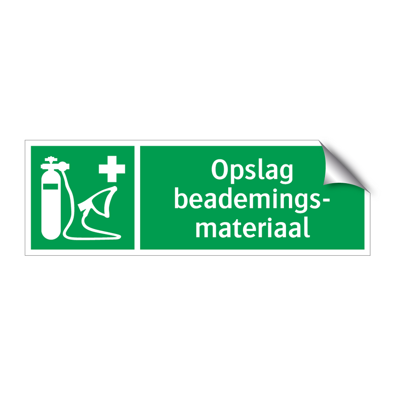 Opslag beademings- materiaal & Opslag beademings- materiaal & Opslag beademings- materiaal