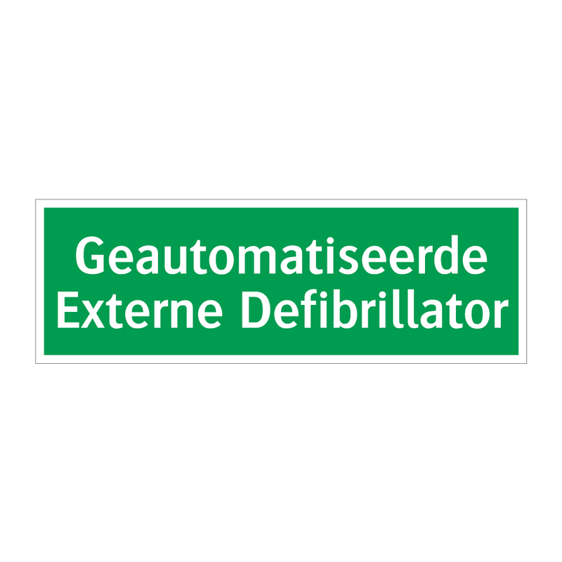 Geautomatiseerde Externe Defibrillator & Geautomatiseerde Externe Defibrillator