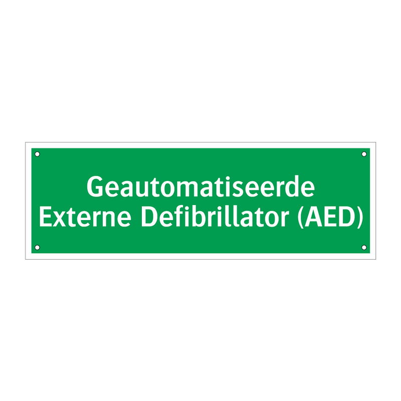 Geautomatiseerde Externe Defibrillator (AED) & Geautomatiseerde Externe Defibrillator (AED)