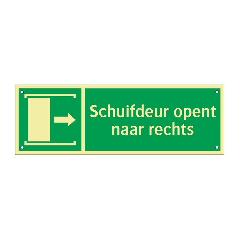 Schuifdeur opent naar rechts & Schuifdeur opent naar rechts & Schuifdeur opent naar rechts