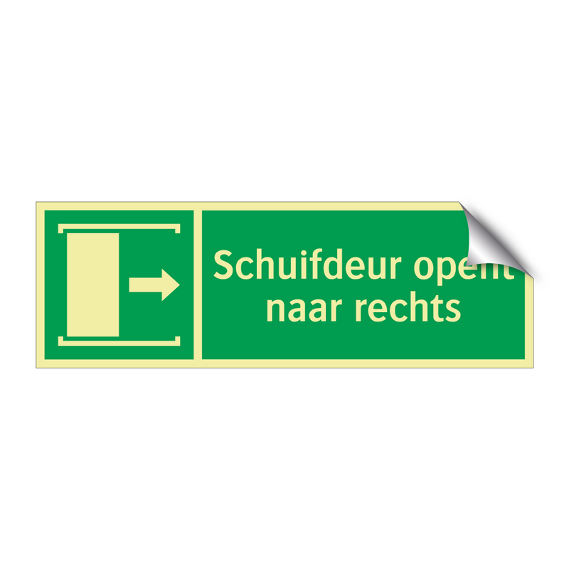 Schuifdeur opent naar rechts & Schuifdeur opent naar rechts & Schuifdeur opent naar rechts