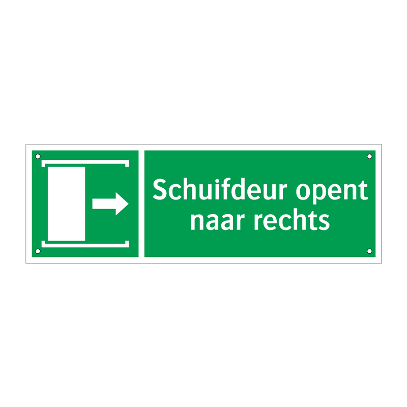 Schuifdeur opent naar rechts & Schuifdeur opent naar rechts & Schuifdeur opent naar rechts