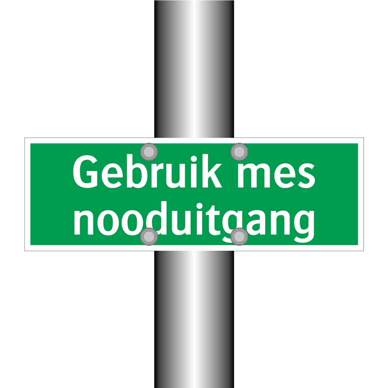 Gebruik mes nooduitgang & Gebruik mes nooduitgang & Gebruik mes nooduitgang