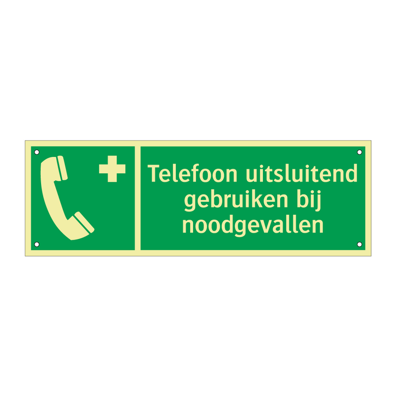 Telefoon uitsluitend gebruiken bij noodgevallen & Telefoon uitsluitend gebruiken bij noodgevallen