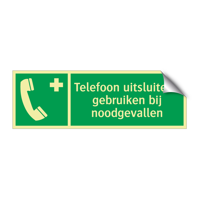 Telefoon uitsluitend gebruiken bij noodgevallen & Telefoon uitsluitend gebruiken bij noodgevallen