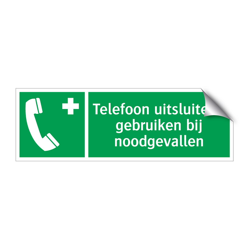 Telefoon uitsluitend gebruiken bij noodgevallen & Telefoon uitsluitend gebruiken bij noodgevallen