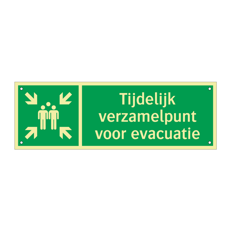 Tijdelijk verzamelpunt voor evacuatie & Tijdelijk verzamelpunt voor evacuatie