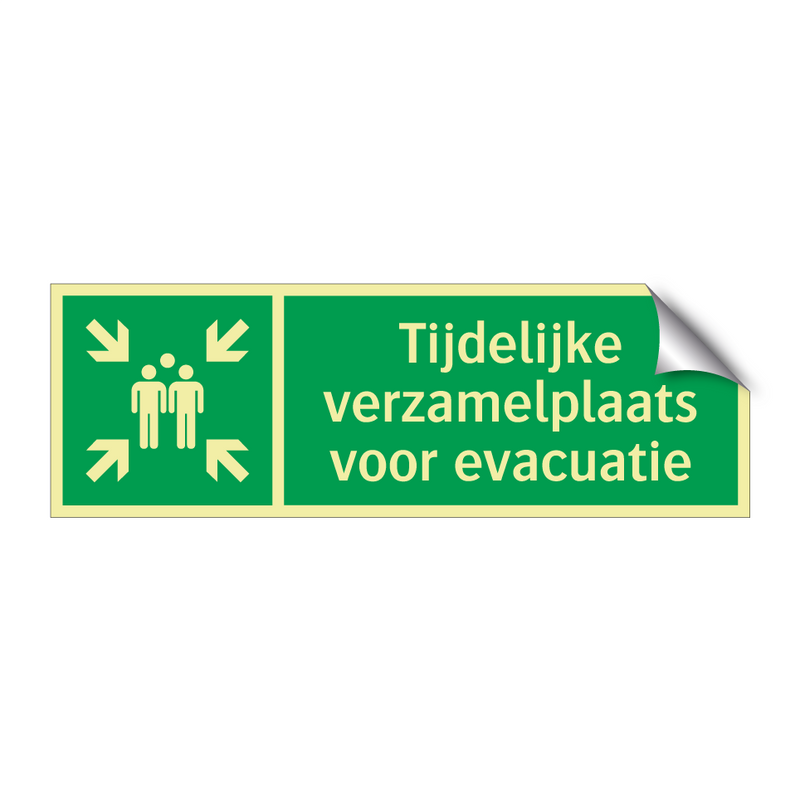 Tijdelijke verzamelplaats voor evacuatie & Tijdelijke verzamelplaats voor evacuatie