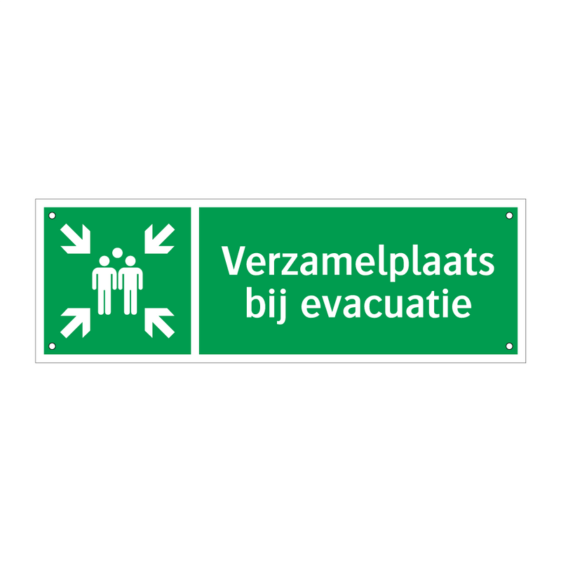 Verzamelplaats bij evacuatie & Verzamelplaats bij evacuatie & Verzamelplaats bij evacuatie