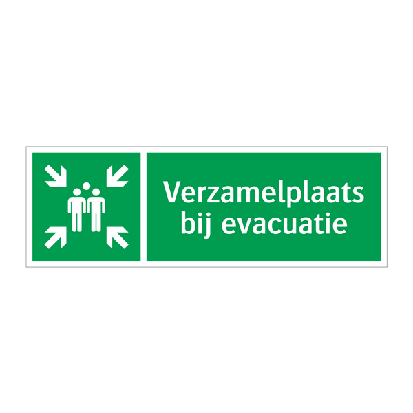 Verzamelplaats bij evacuatie & Verzamelplaats bij evacuatie & Verzamelplaats bij evacuatie