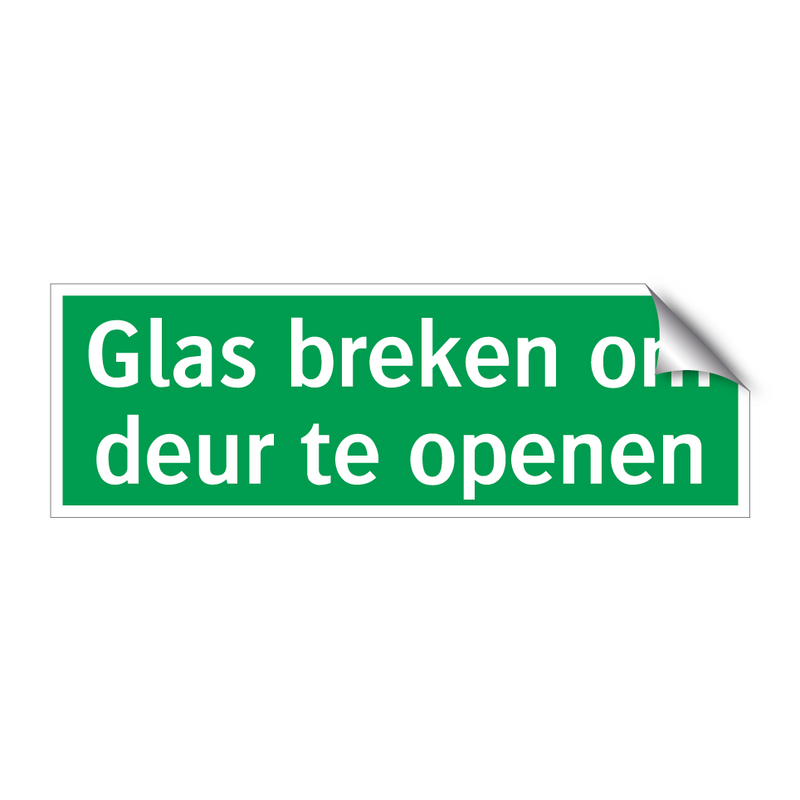 Glas breken om deur te openen & Glas breken om deur te openen & Glas breken om deur te openen