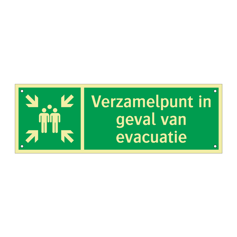 Verzamelpunt in geval van evacuatie & Verzamelpunt in geval van evacuatie