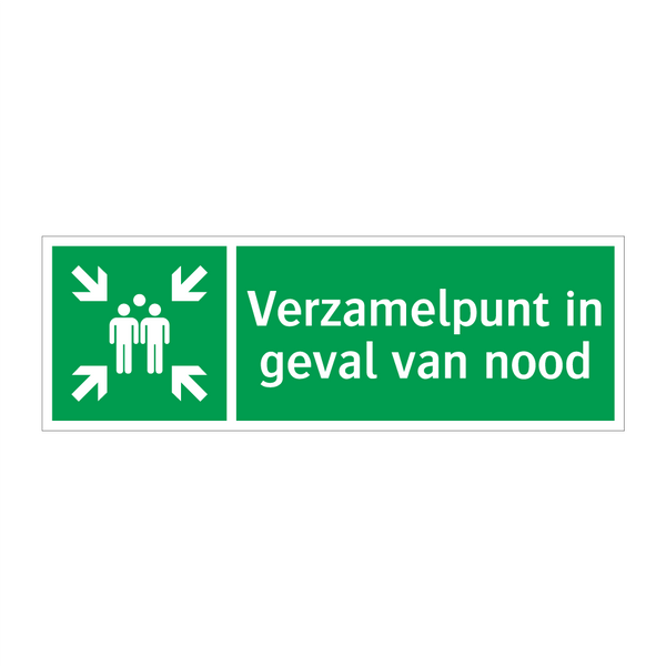 Verzamelpunt in geval van nood & Verzamelpunt in geval van nood & Verzamelpunt in geval van nood