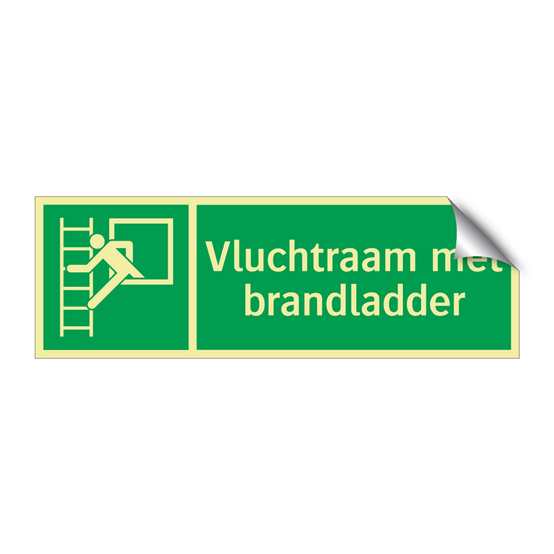 Vluchtraam met brandladder & Vluchtraam met brandladder & Vluchtraam met brandladder