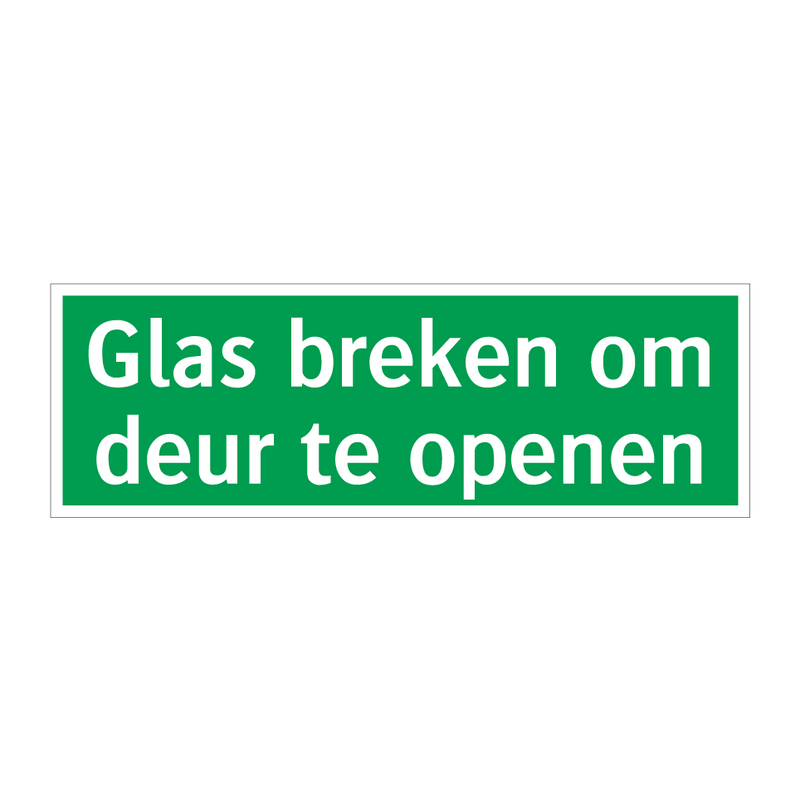 Glas breken om deur te openen & Glas breken om deur te openen & Glas breken om deur te openen