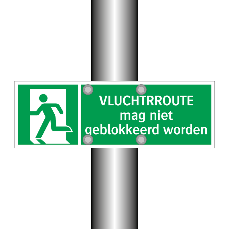 VLUCHTRROUTE mag niet geblokkeerd worden & VLUCHTRROUTE mag niet geblokkeerd worden