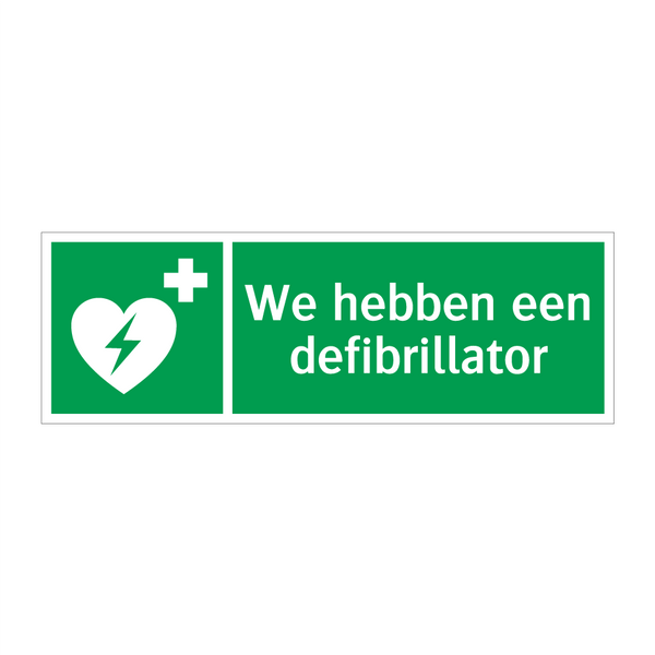 We hebben een defibrillator & We hebben een defibrillator & We hebben een defibrillator