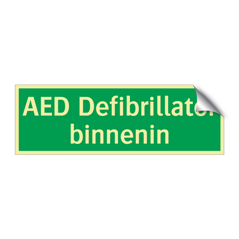 AED Defibrillator binnenin & AED Defibrillator binnenin & AED Defibrillator binnenin