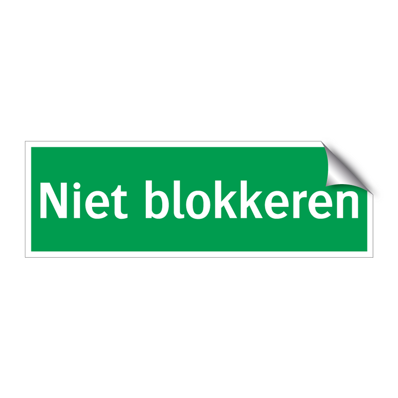 Niet blokkeren & Niet blokkeren & Niet blokkeren & Niet blokkeren