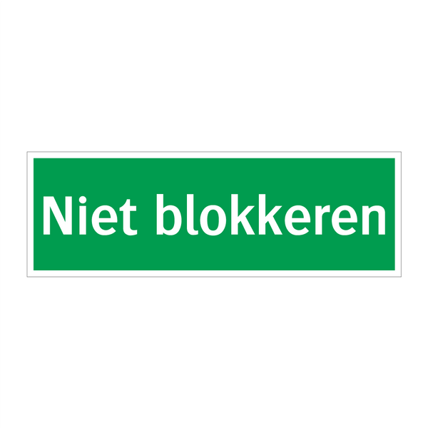 Niet blokkeren & Niet blokkeren & Niet blokkeren & Niet blokkeren & Niet blokkeren & Niet blokkeren