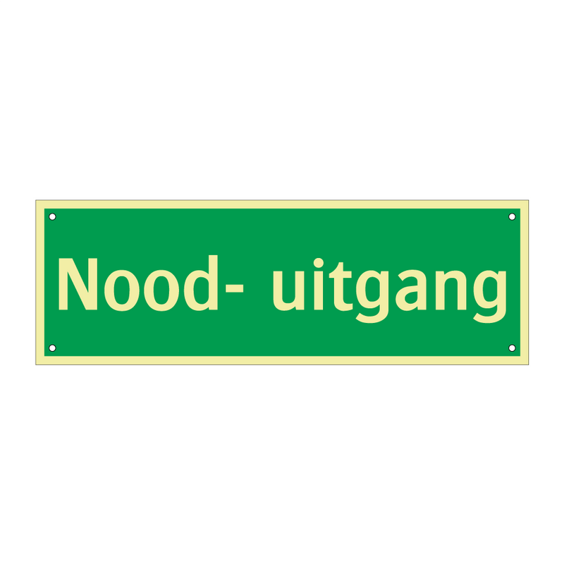 Nood- uitgang & Nood- uitgang & Nood- uitgang & Nood- uitgang