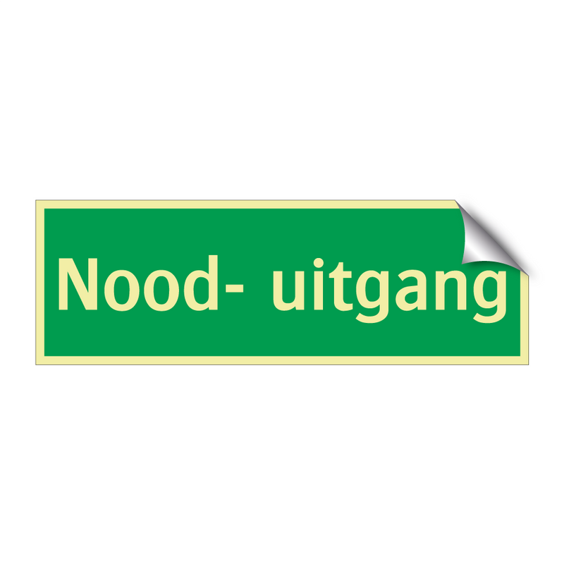 Nood- uitgang & Nood- uitgang & Nood- uitgang & Nood- uitgang