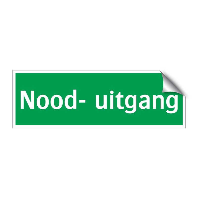 Nood- uitgang & Nood- uitgang & Nood- uitgang & Nood- uitgang