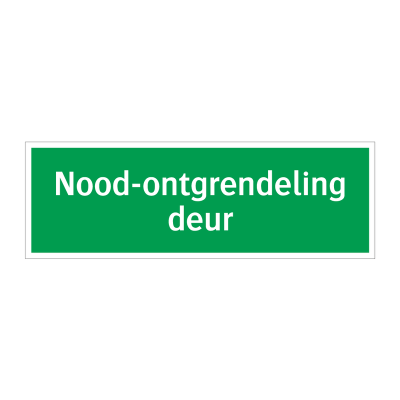 Nood-ontgrendeling deur & Nood-ontgrendeling deur & Nood-ontgrendeling deur