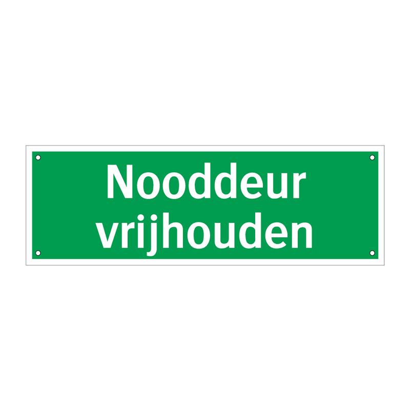 Nooddeur vrijhouden & Nooddeur vrijhouden & Nooddeur vrijhouden & Nooddeur vrijhouden