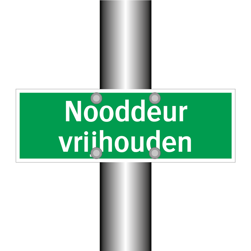 Nooddeur vrijhouden & Nooddeur vrijhouden & Nooddeur vrijhouden