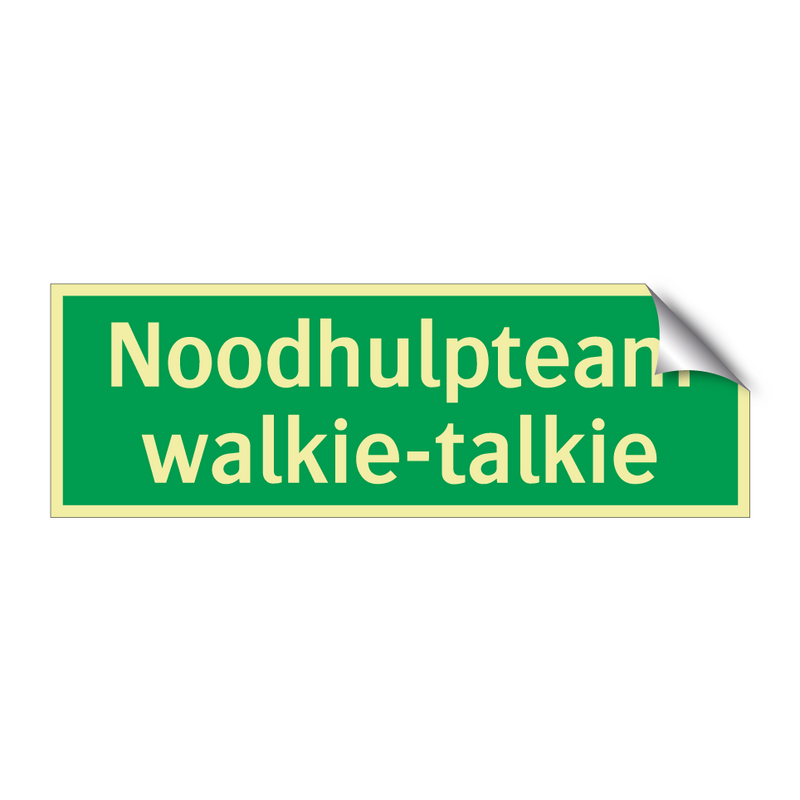 Noodhulpteam walkie-talkie & Noodhulpteam walkie-talkie & Noodhulpteam walkie-talkie