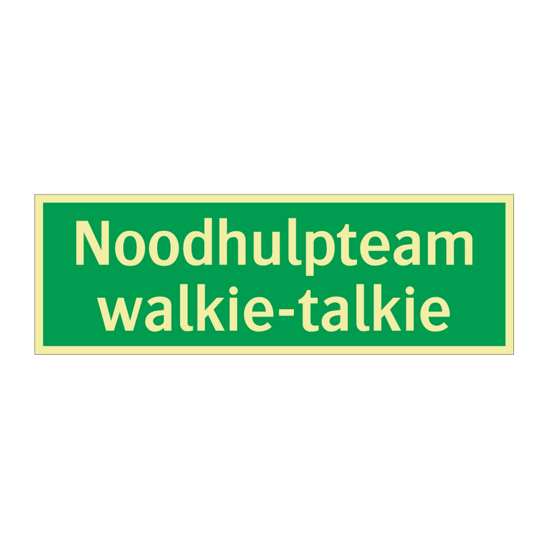 Noodhulpteam walkie-talkie & Noodhulpteam walkie-talkie & Noodhulpteam walkie-talkie