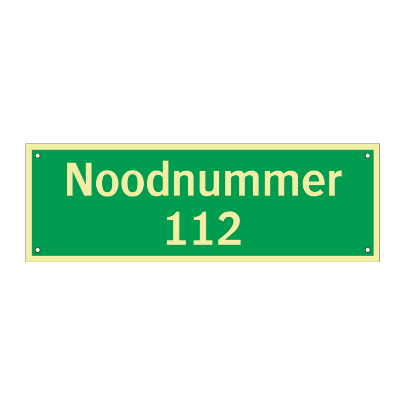 Noodnummer 112 & Noodnummer 112 & Noodnummer 112 & Noodnummer 112