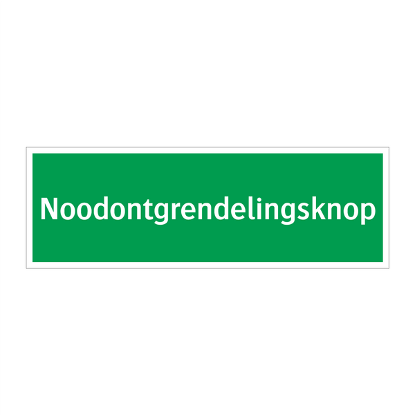 Noodontgrendelingsknop & Noodontgrendelingsknop & Noodontgrendelingsknop & Noodontgrendelingsknop