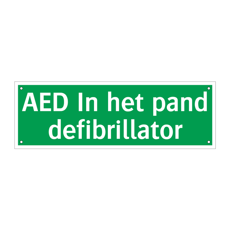 AED In het pand defibrillator & AED In het pand defibrillator & AED In het pand defibrillator