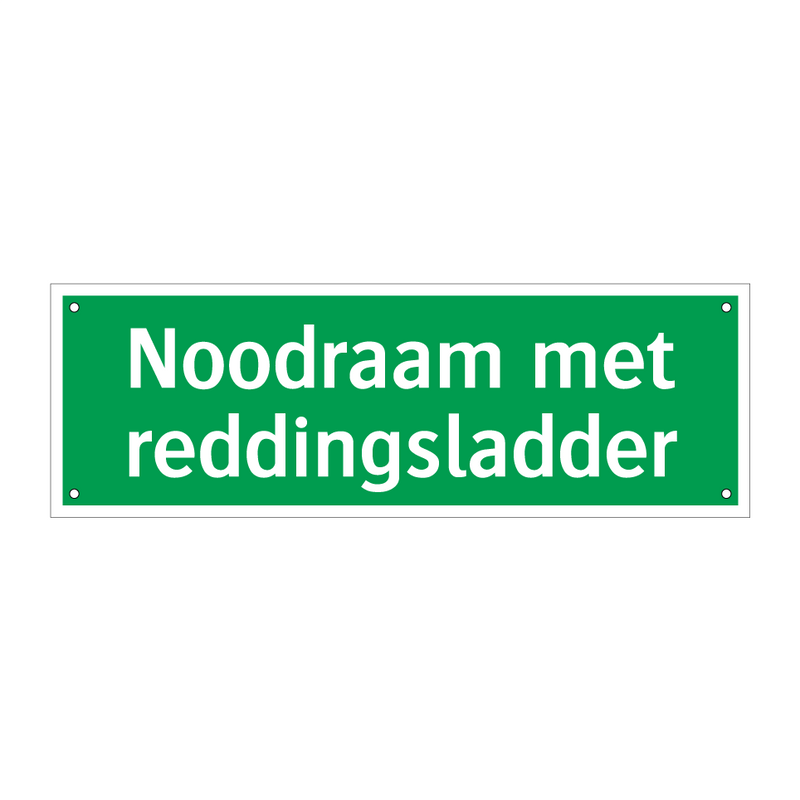 Noodraam met reddingsladder & Noodraam met reddingsladder & Noodraam met reddingsladder