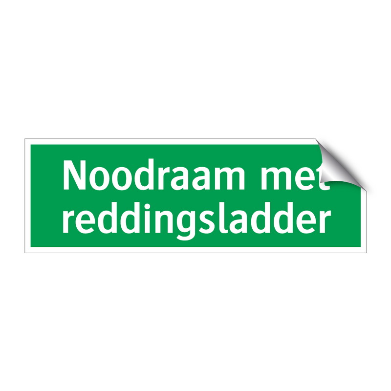 Noodraam met reddingsladder & Noodraam met reddingsladder & Noodraam met reddingsladder